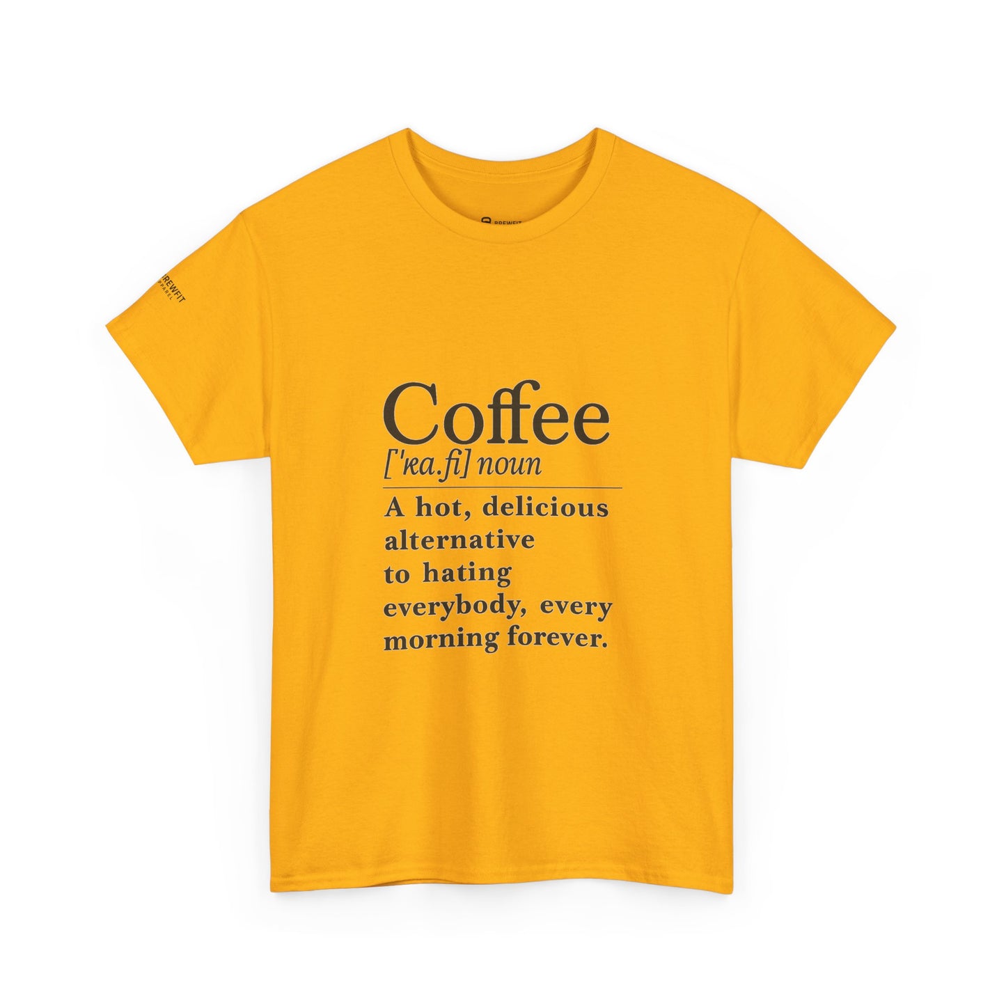 Coffee-Themed Unisex Heavy Cotton Tee - Perfect Gift for Coffee Lovers, Funny Tee, Casual Wear, Great for Birthdays, Office, or Holidays
