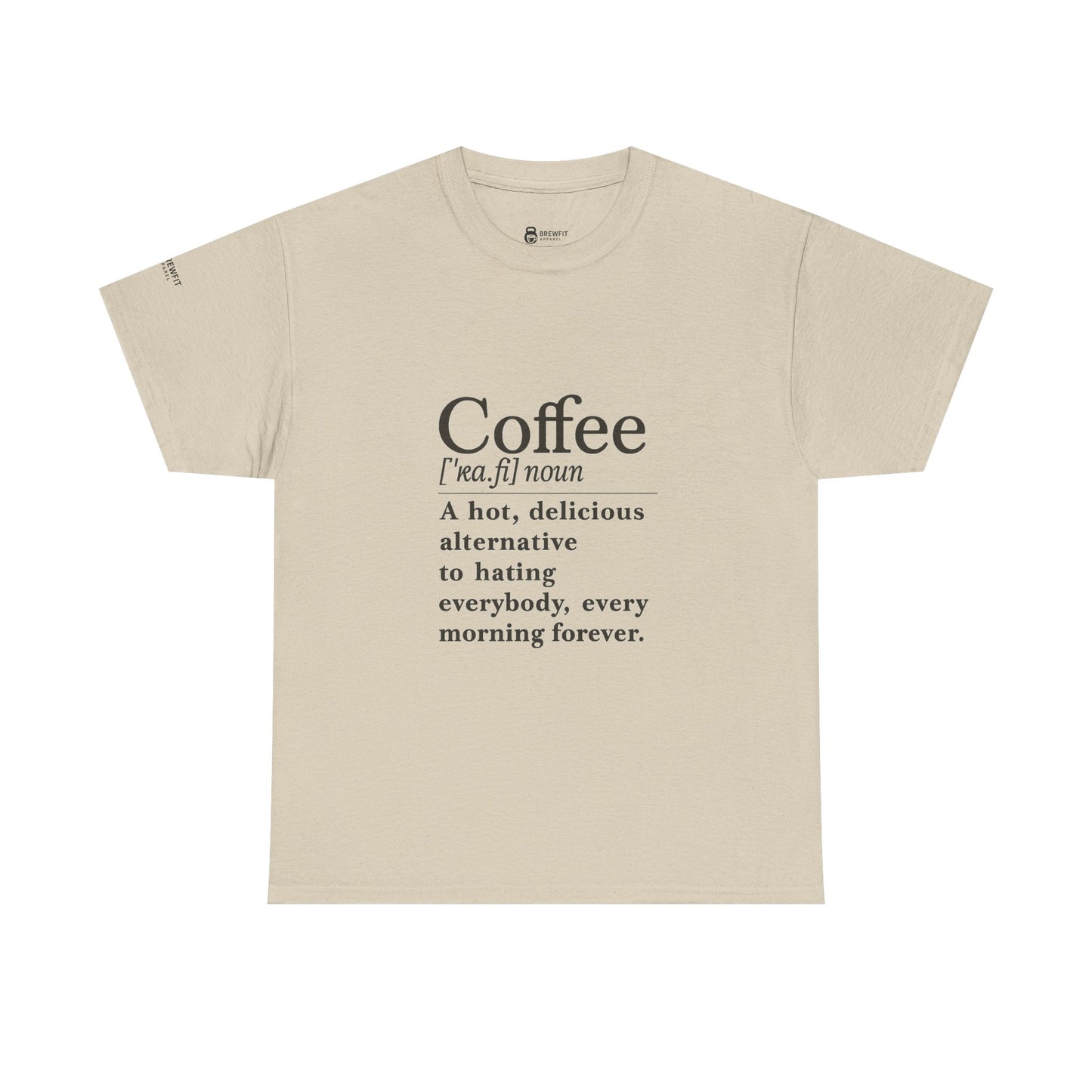 Coffee-Themed Unisex Heavy Cotton Tee - Perfect Gift for Coffee Lovers, Funny Tee, Casual Wear, Great for Birthdays, Office, or Holidays