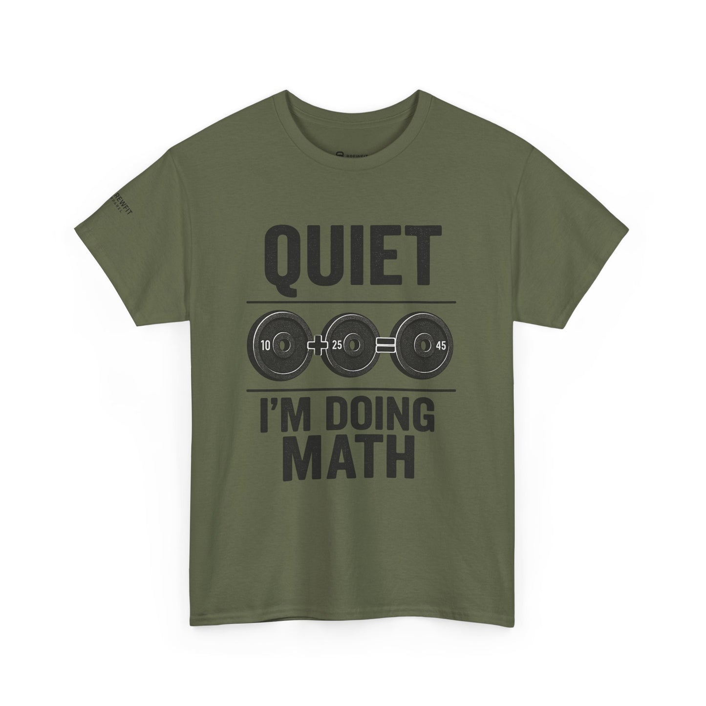 Quiet I'm Doing Math Workout Tee, Unisex Cotton Gym Shirt, Math Nerd Gift, Fitness Humor Tee, Math Lover Apparel