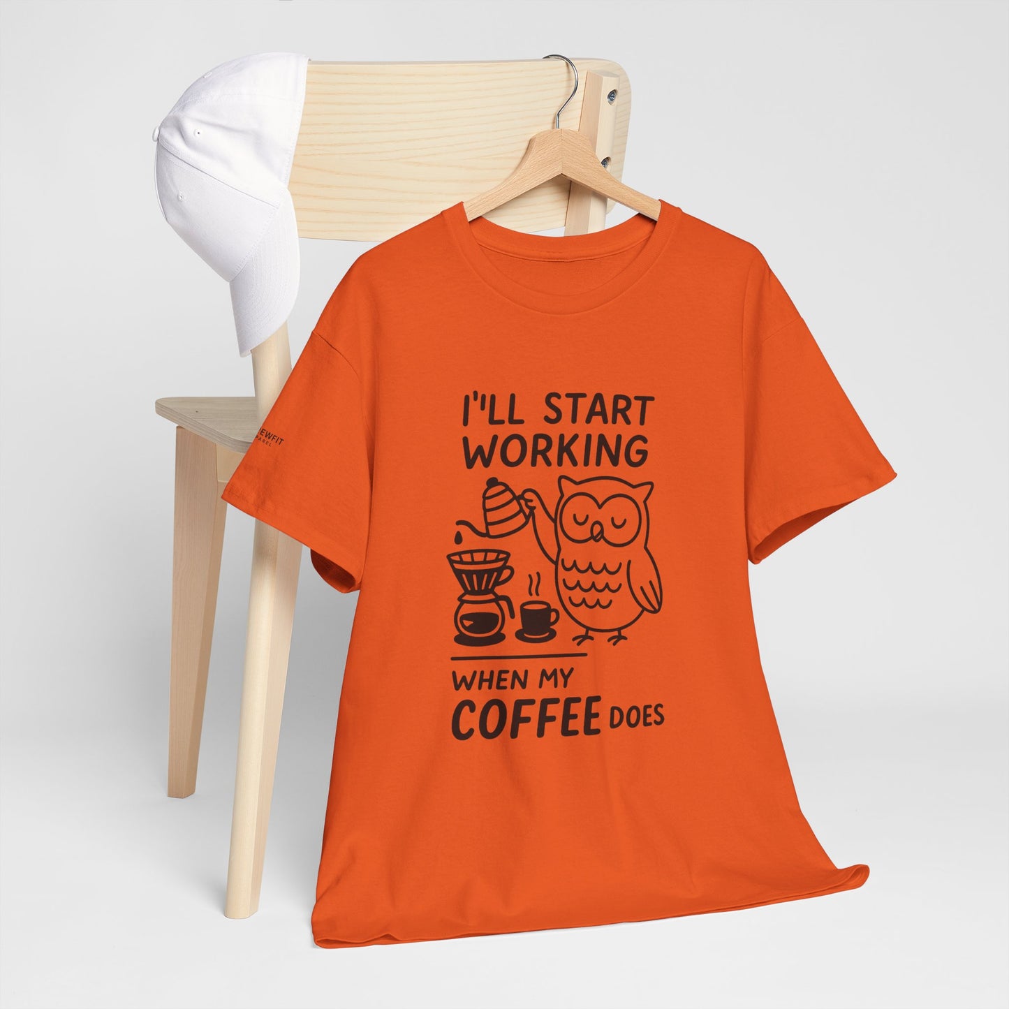 Coffee-Themed Unisex Heavy Cotton Tee, Perfect Gift for Coffee Lovers, Funny Graphic Tee, Casual Wear, Home Office Apparel