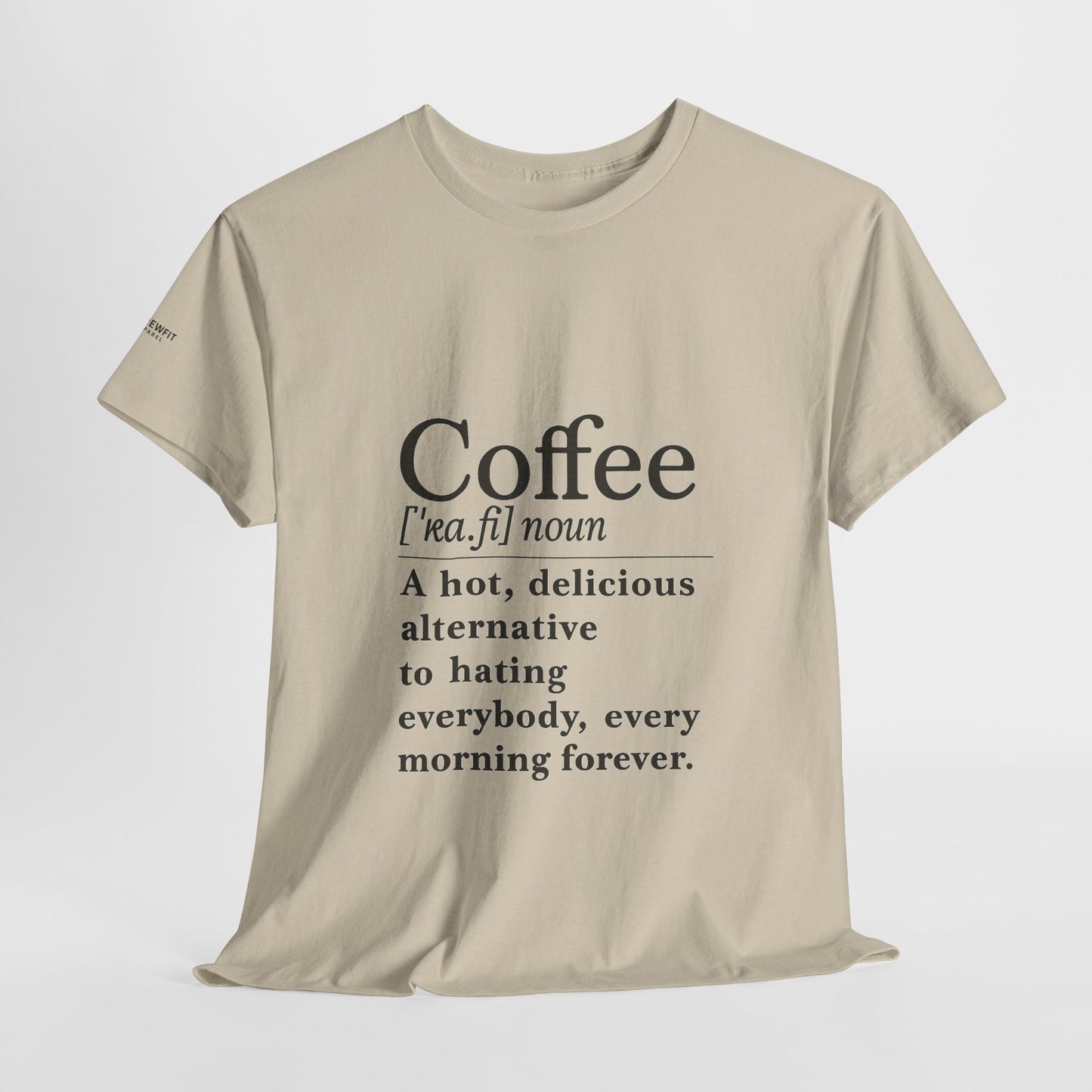 Coffee-Themed Unisex Heavy Cotton Tee - Perfect Gift for Coffee Lovers, Funny Tee, Casual Wear, Great for Birthdays, Office, or Holidays