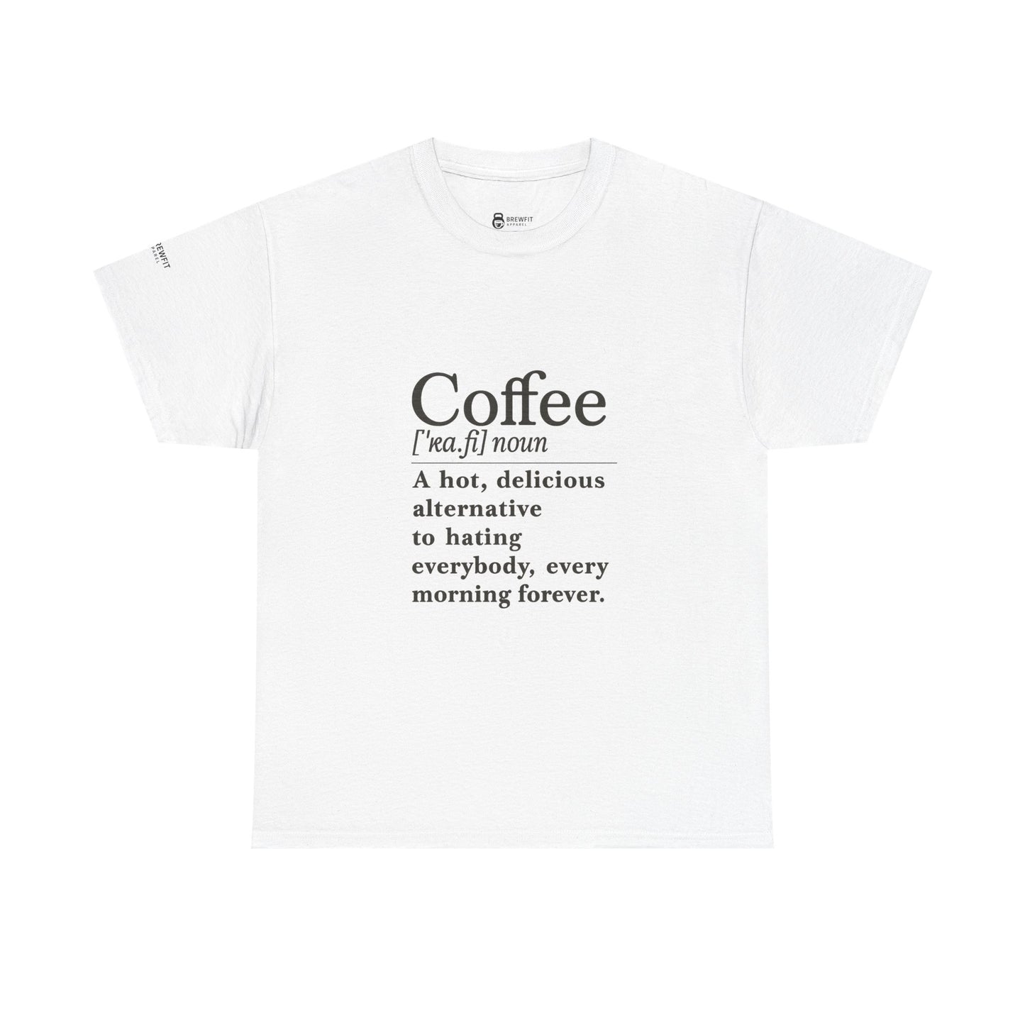 Coffee-Themed Unisex Heavy Cotton Tee - Perfect Gift for Coffee Lovers, Funny Tee, Casual Wear, Great for Birthdays, Office, or Holidays