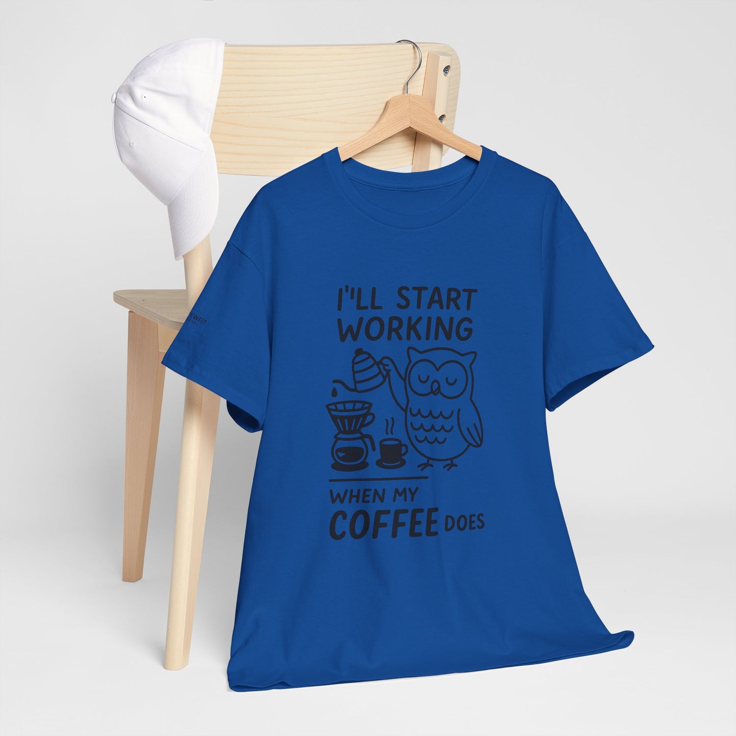 Coffee-Themed Unisex Heavy Cotton Tee, Perfect Gift for Coffee Lovers, Funny Graphic Tee, Casual Wear, Home Office Apparel