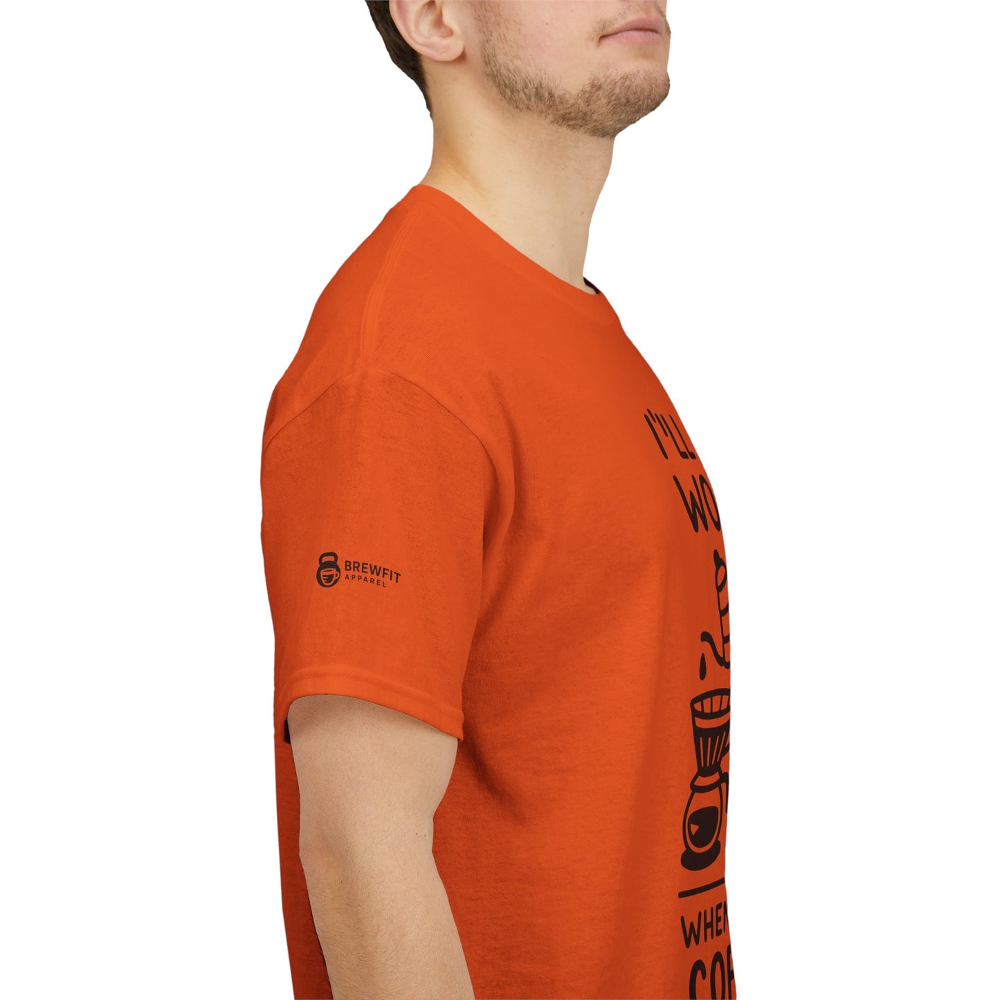 Coffee-Themed Unisex Heavy Cotton Tee, Perfect Gift for Coffee Lovers, Funny Graphic Tee, Casual Wear, Home Office Apparel