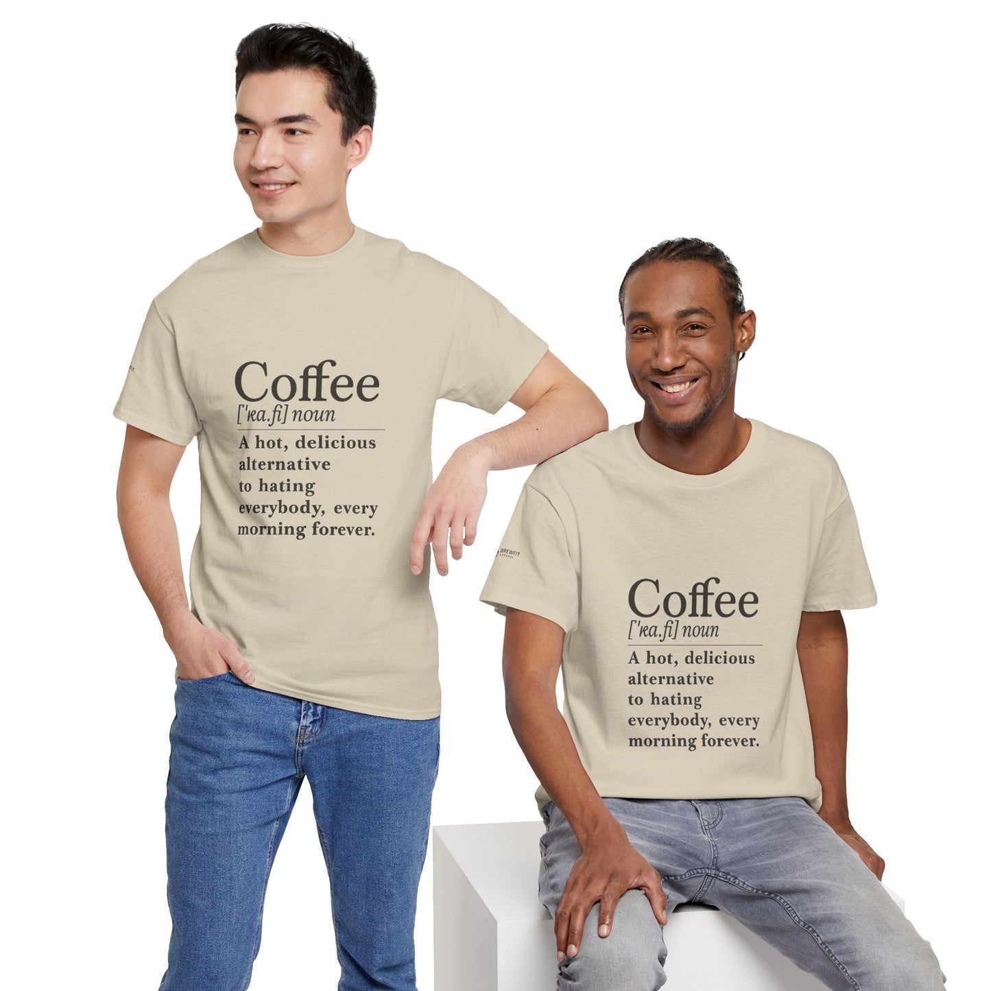 Coffee-Themed Unisex Heavy Cotton Tee - Perfect Gift for Coffee Lovers, Funny Tee, Casual Wear, Great for Birthdays, Office, or Holidays