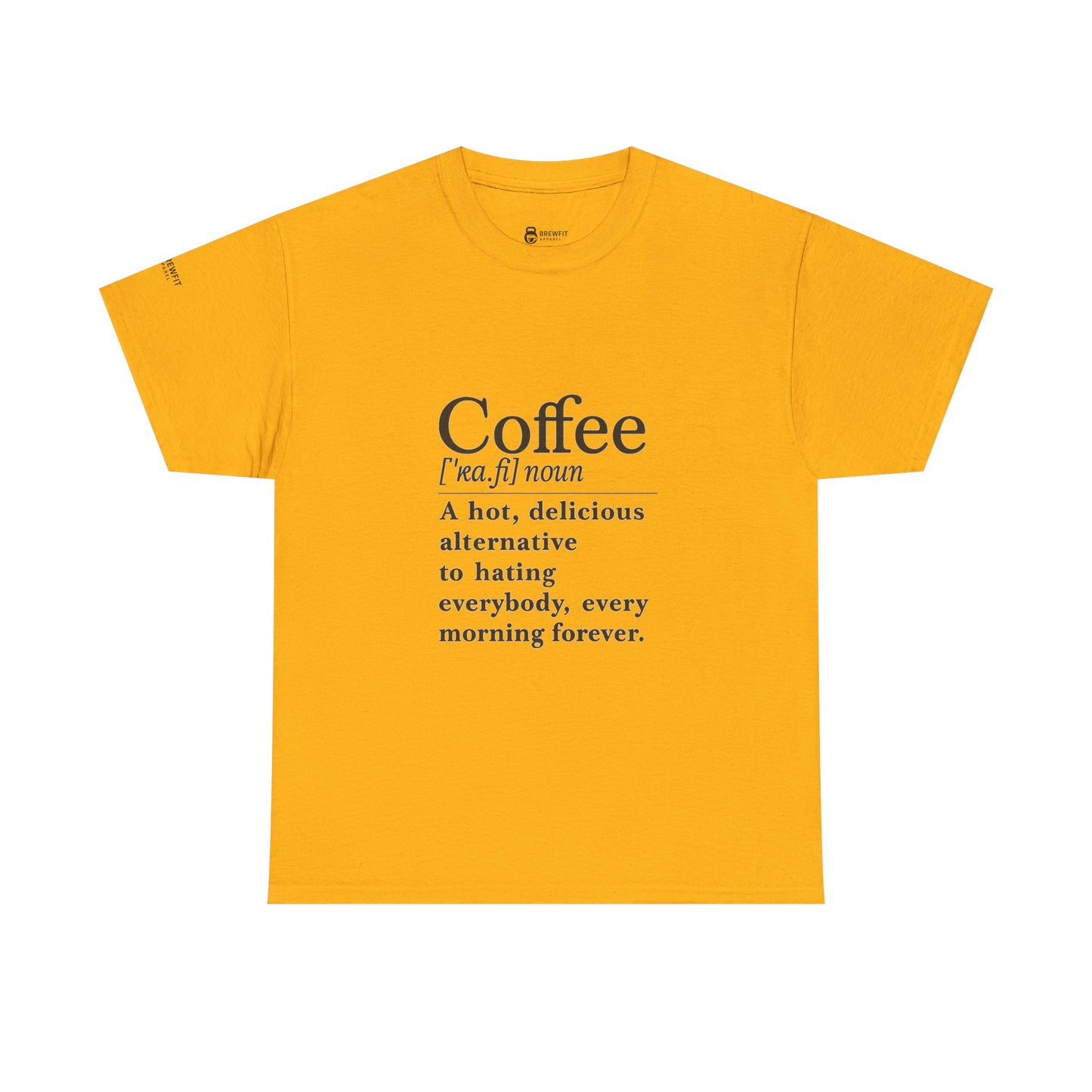 Coffee-Themed Unisex Heavy Cotton Tee - Perfect Gift for Coffee Lovers, Funny Tee, Casual Wear, Great for Birthdays, Office, or Holidays