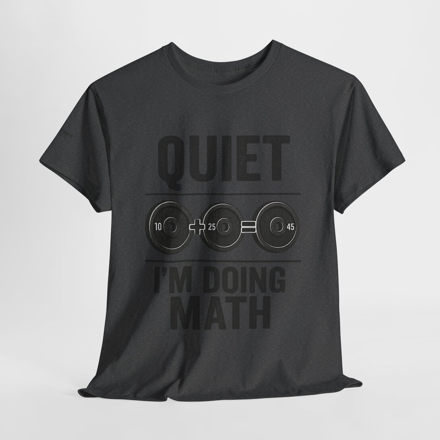 Quiet I'm Doing Math Workout Tee, Unisex Cotton Gym Shirt, Math Nerd Gift, Fitness Humor Tee, Math Lover Apparel