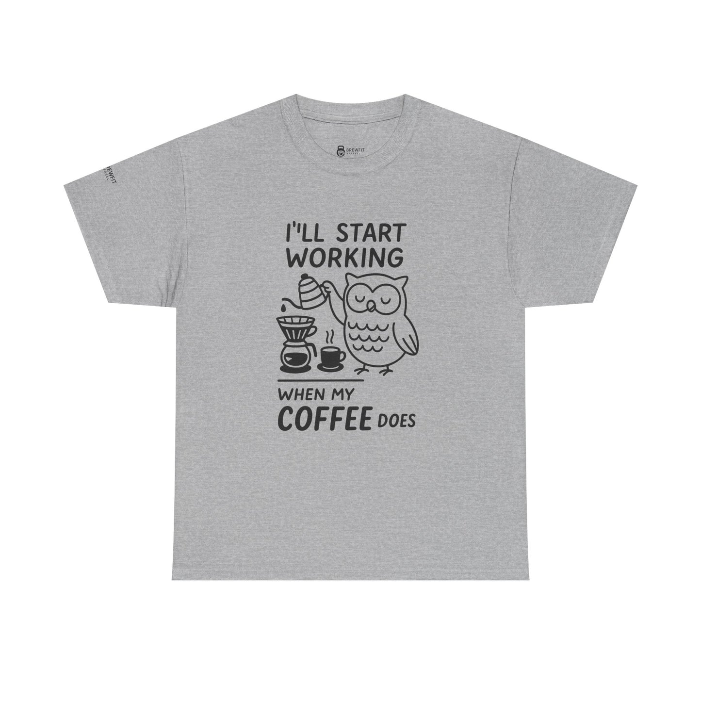 Coffee-Themed Unisex Heavy Cotton Tee, Perfect Gift for Coffee Lovers, Funny Graphic Tee, Casual Wear, Home Office Apparel