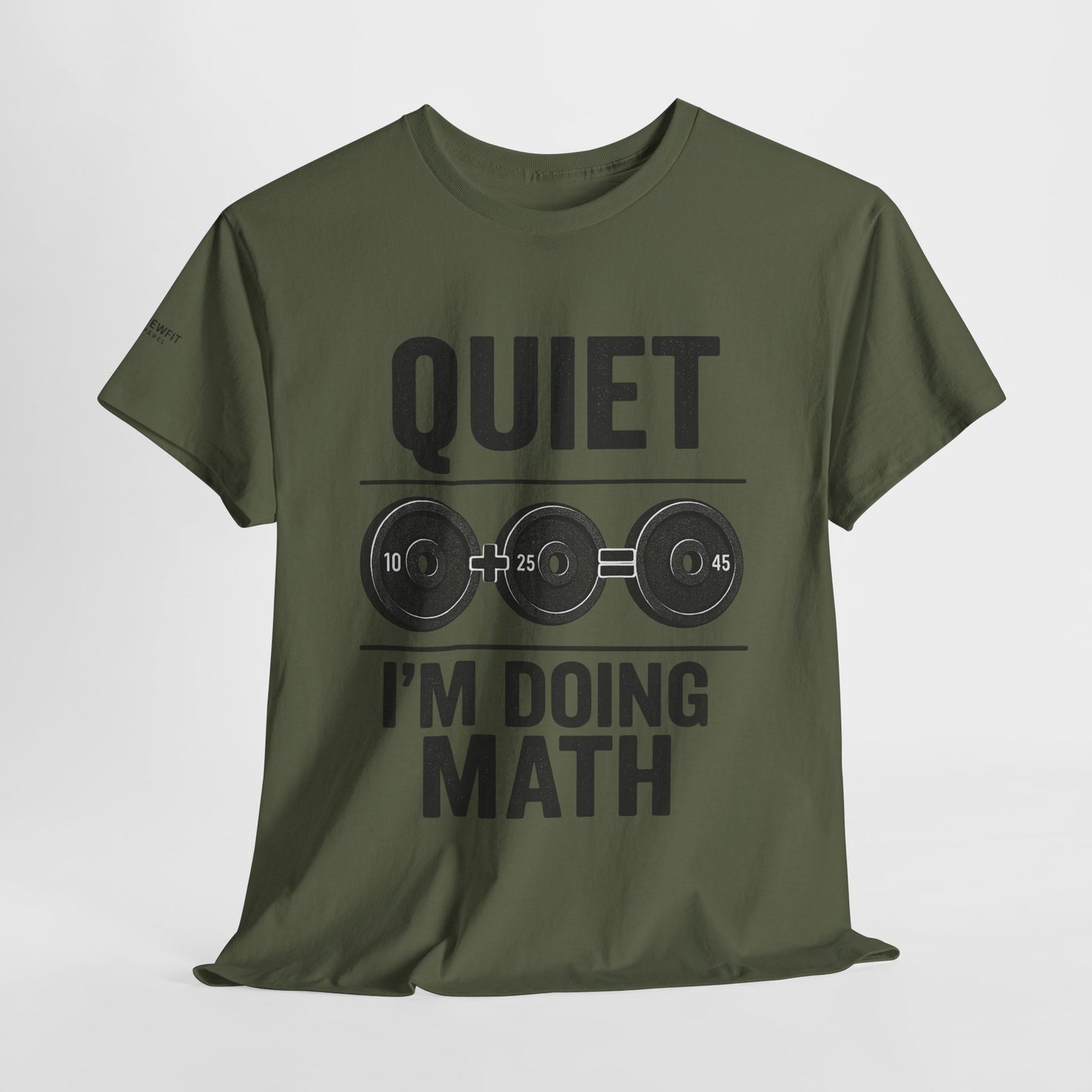 Quiet I'm Doing Math Workout Tee, Unisex Cotton Gym Shirt, Math Nerd Gift, Fitness Humor Tee, Math Lover Apparel