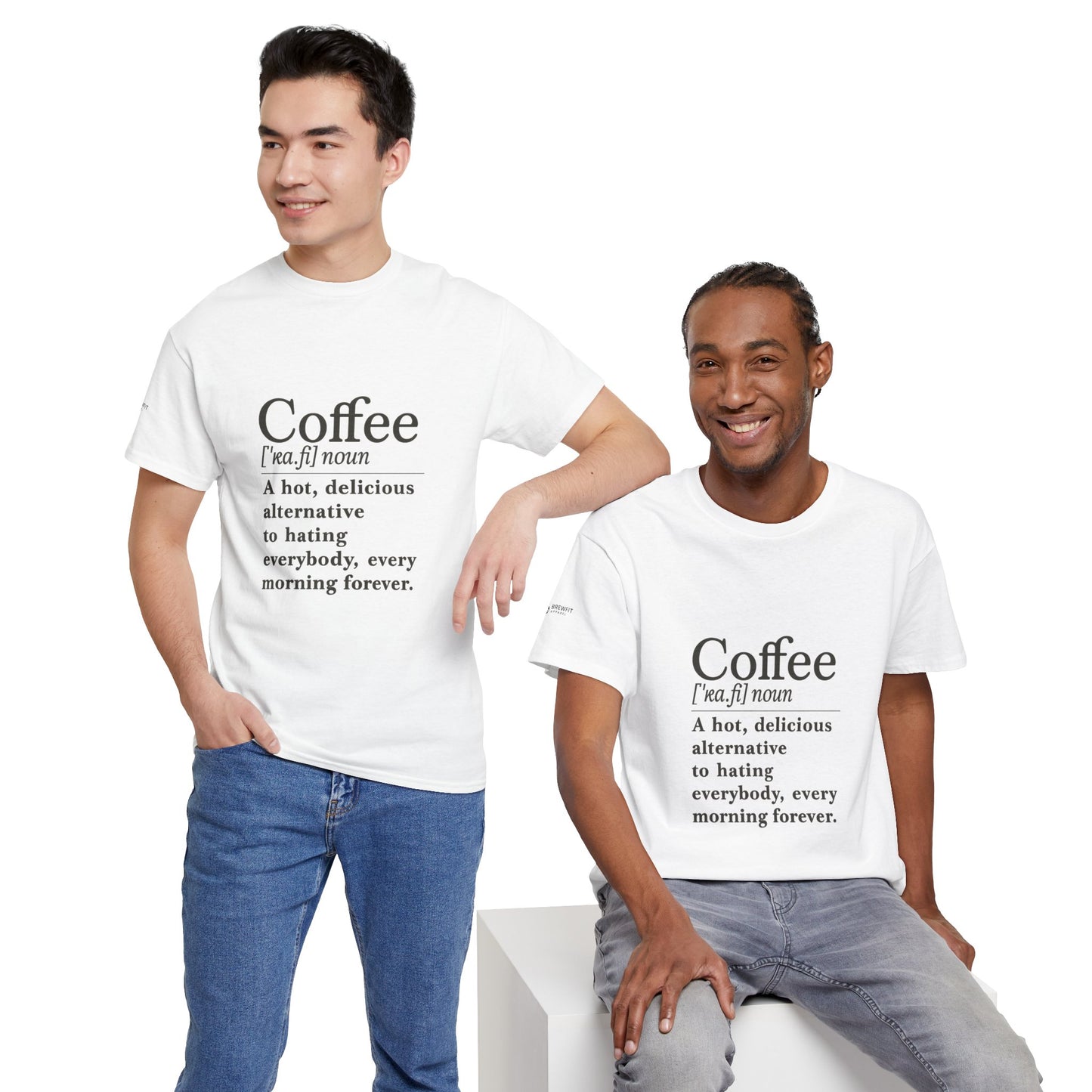 Coffee-Themed Unisex Heavy Cotton Tee - Perfect Gift for Coffee Lovers, Funny Tee, Casual Wear, Great for Birthdays, Office, or Holidays