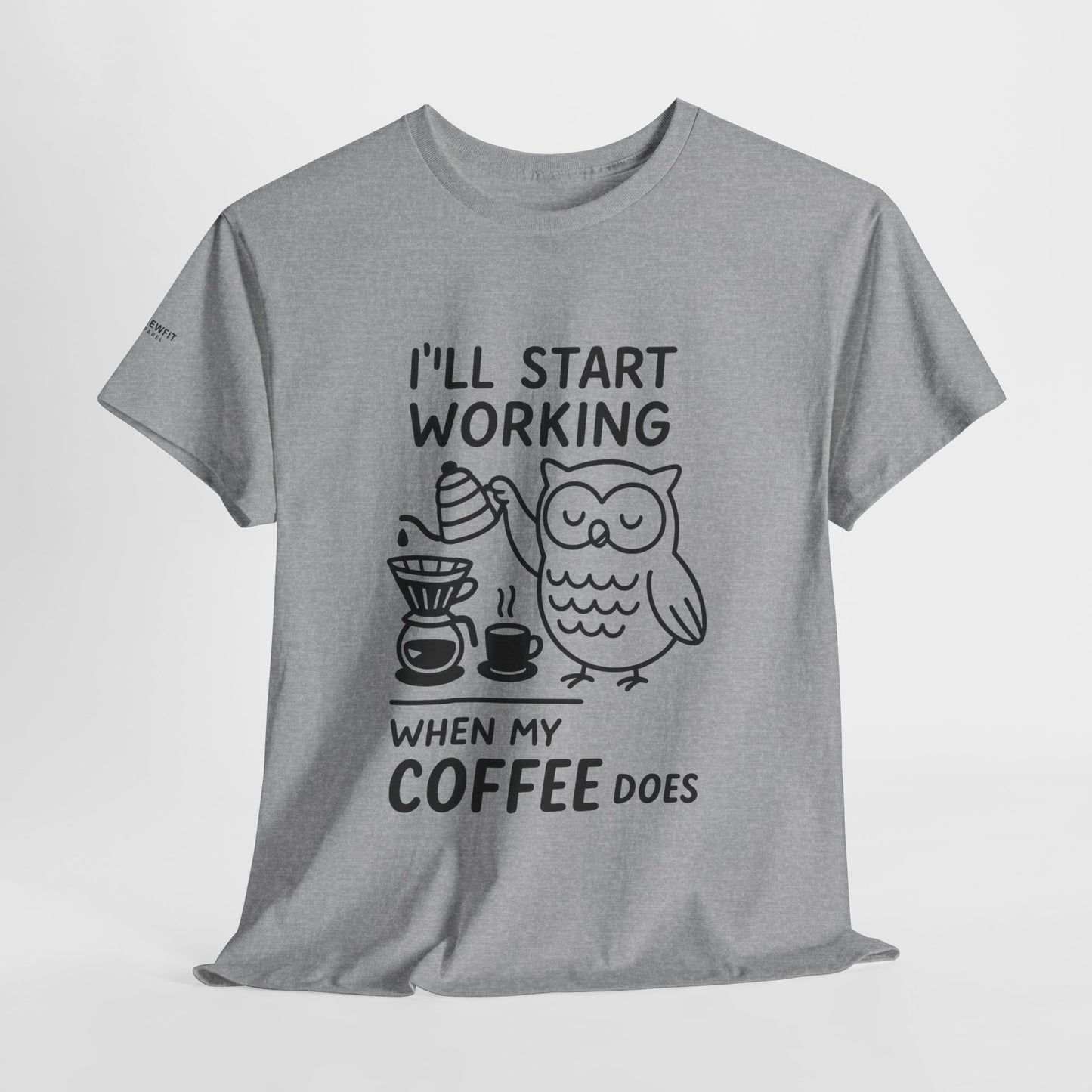 Coffee-Themed Unisex Heavy Cotton Tee, Perfect Gift for Coffee Lovers, Funny Graphic Tee, Casual Wear, Home Office Apparel