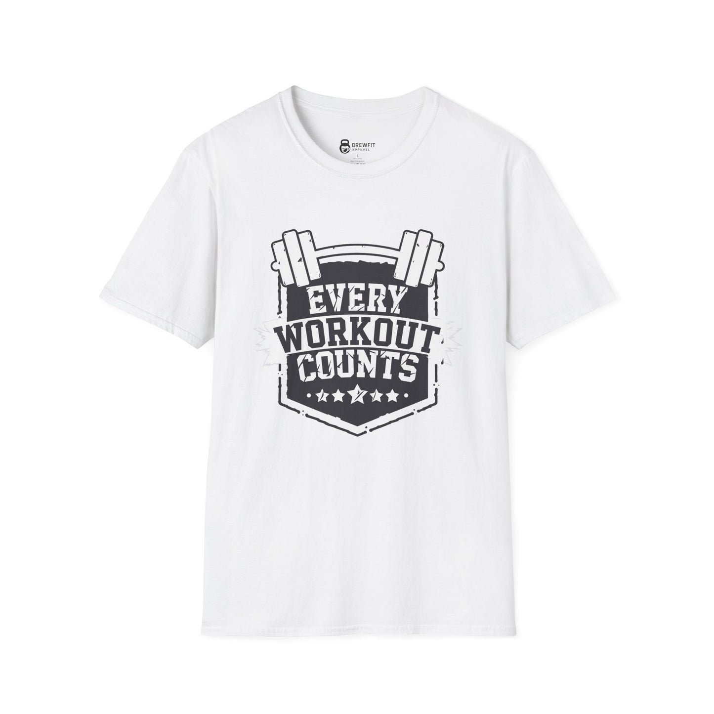 Unisex Workout Motivational T-Shirt, Fitness Apparel, Gym Gift, Exercise Top, Every Workout Counts Tee, Casual Wear