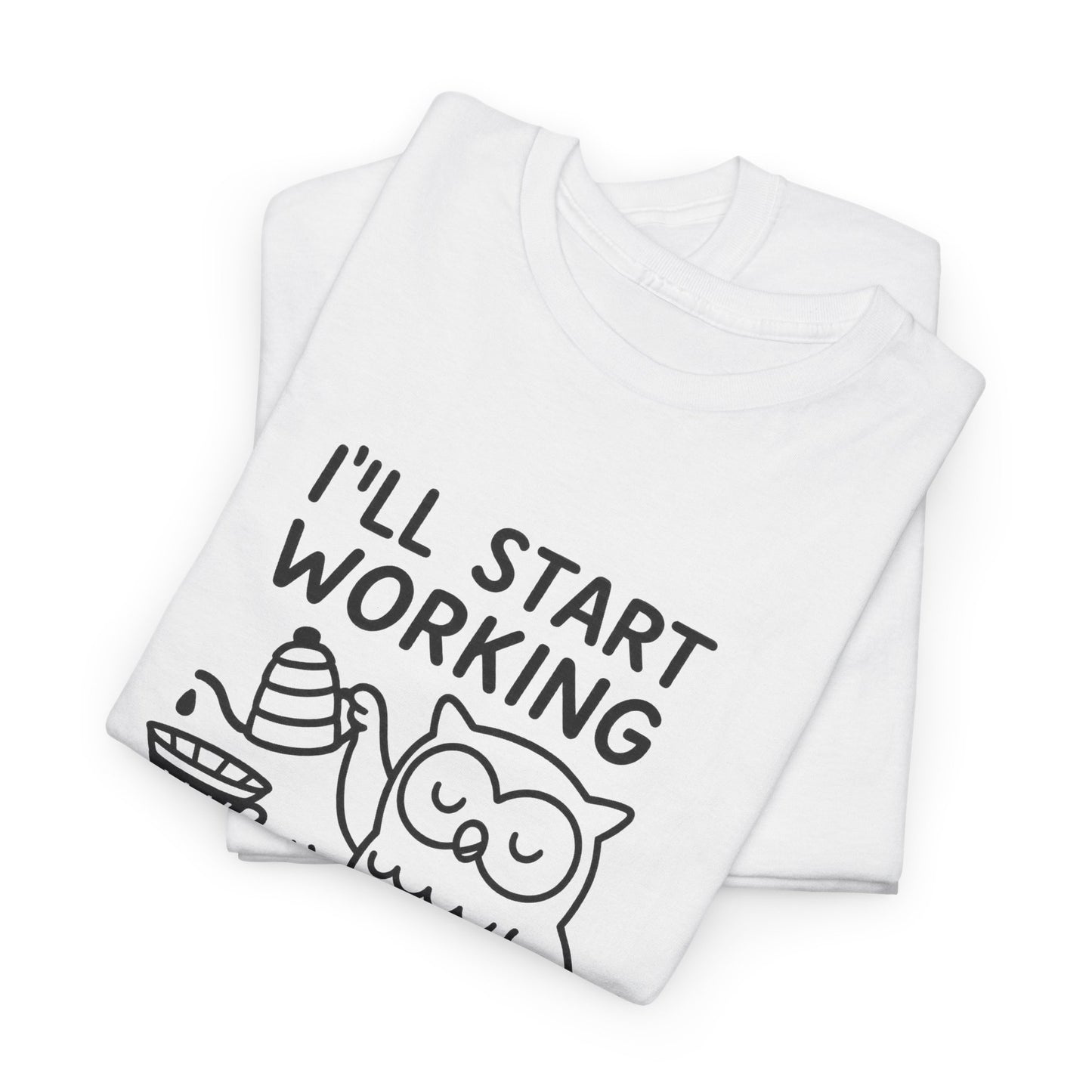 Coffee-Themed Unisex Heavy Cotton Tee, Perfect Gift for Coffee Lovers, Funny Graphic Tee, Casual Wear, Home Office Apparel