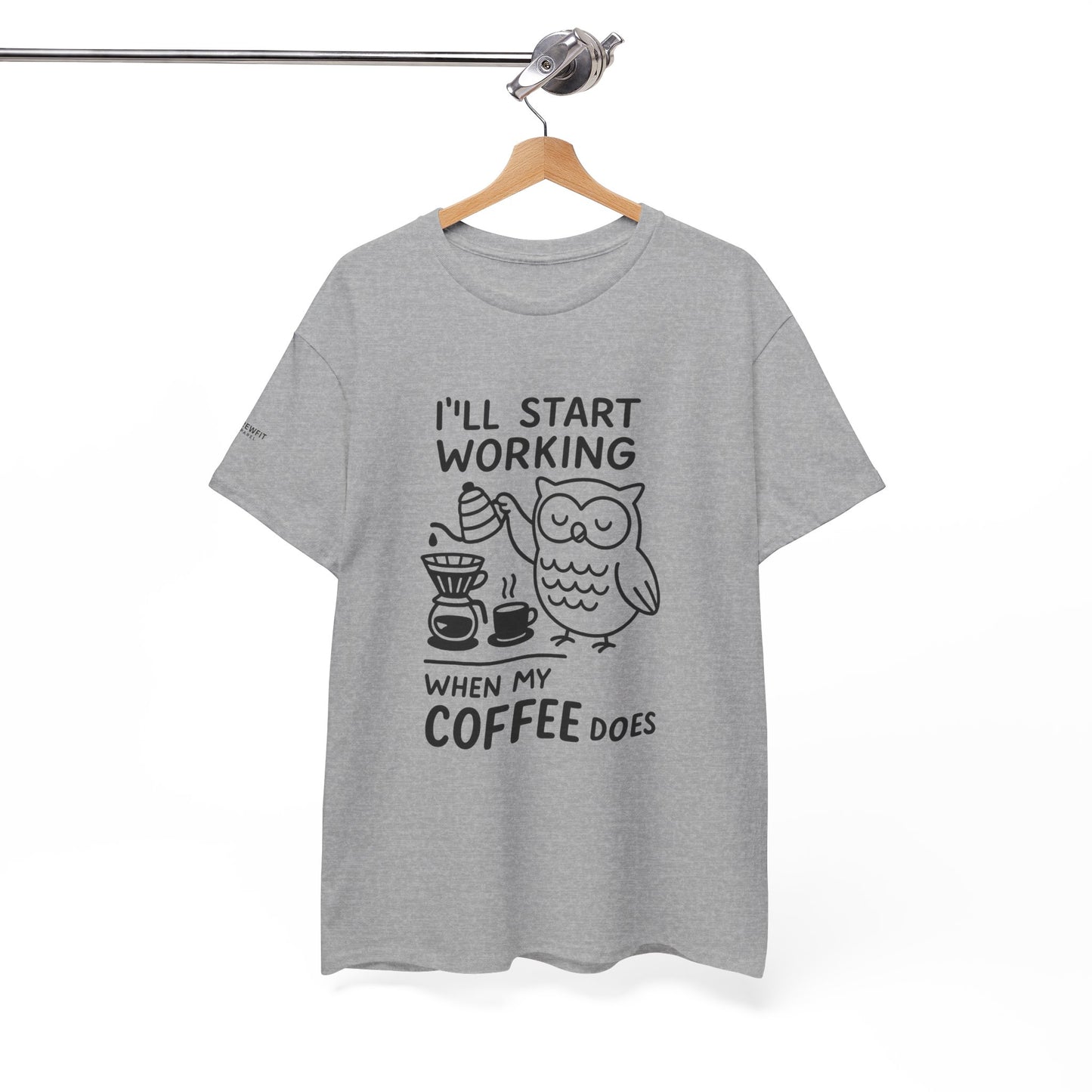 Coffee-Themed Unisex Heavy Cotton Tee, Perfect Gift for Coffee Lovers, Funny Graphic Tee, Casual Wear, Home Office Apparel
