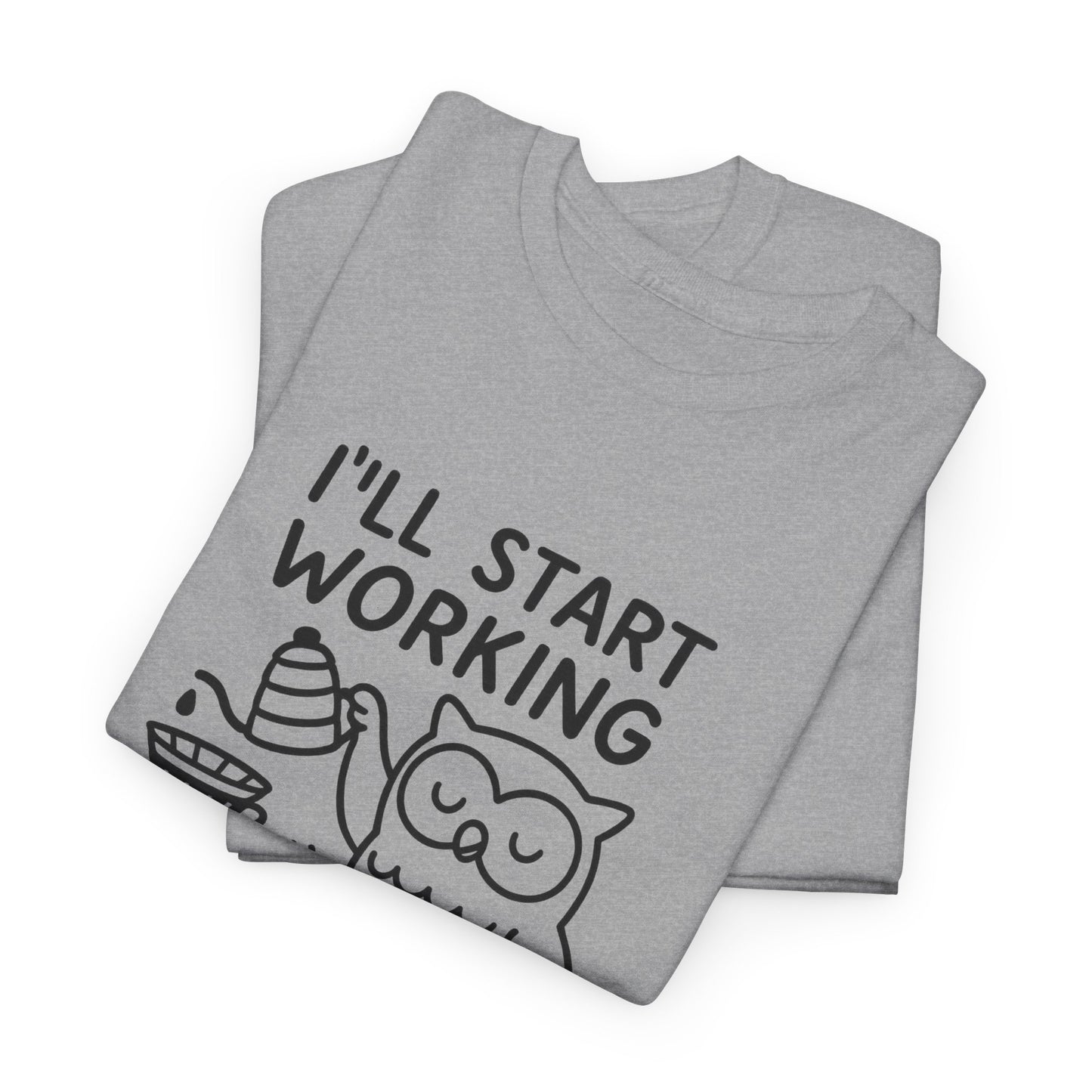 Coffee-Themed Unisex Heavy Cotton Tee, Perfect Gift for Coffee Lovers, Funny Graphic Tee, Casual Wear, Home Office Apparel