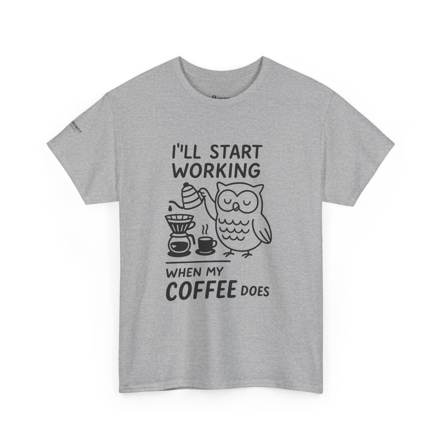Coffee-Themed Unisex Heavy Cotton Tee, Perfect Gift for Coffee Lovers, Funny Graphic Tee, Casual Wear, Home Office Apparel