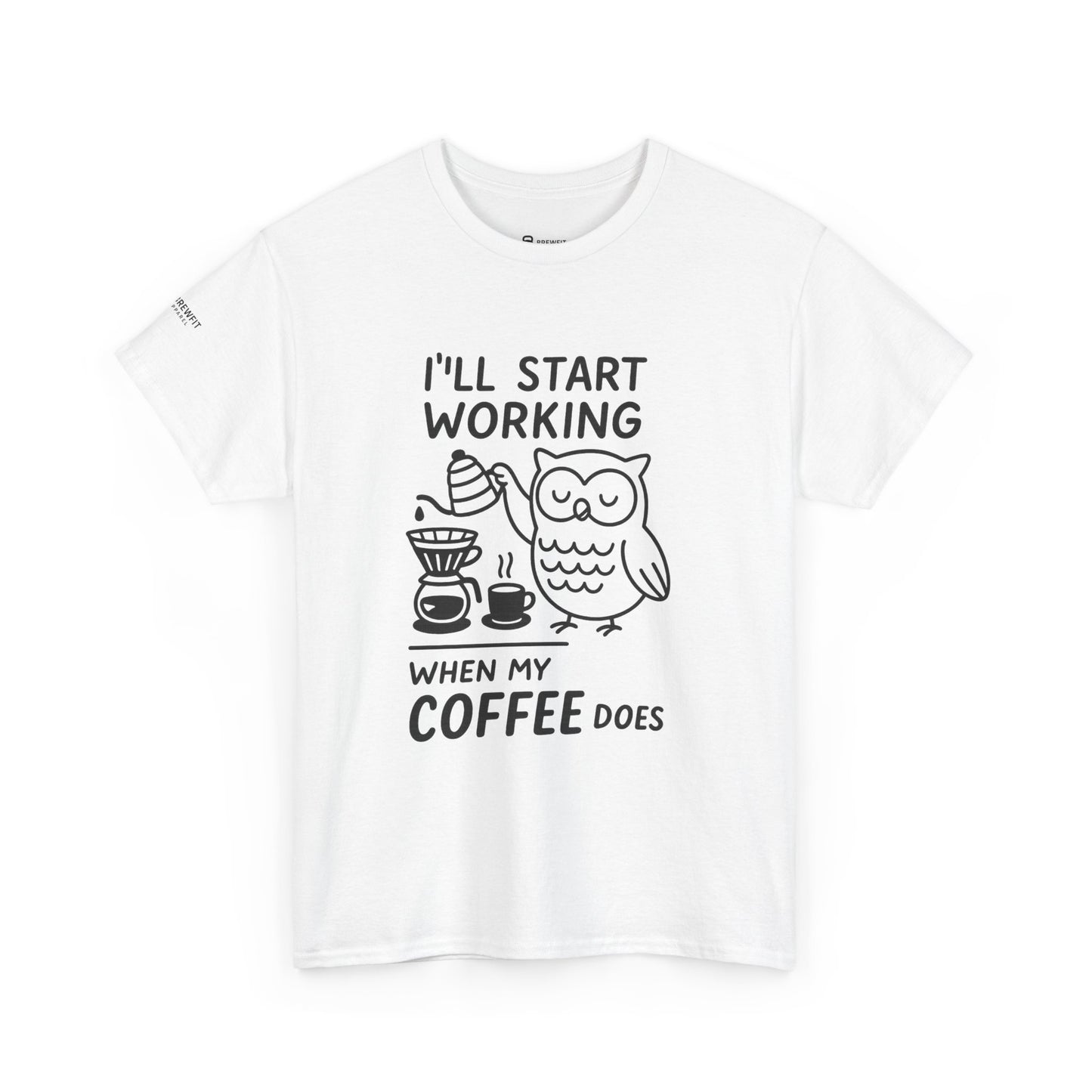 Coffee-Themed Unisex Heavy Cotton Tee, Perfect Gift for Coffee Lovers, Funny Graphic Tee, Casual Wear, Home Office Apparel