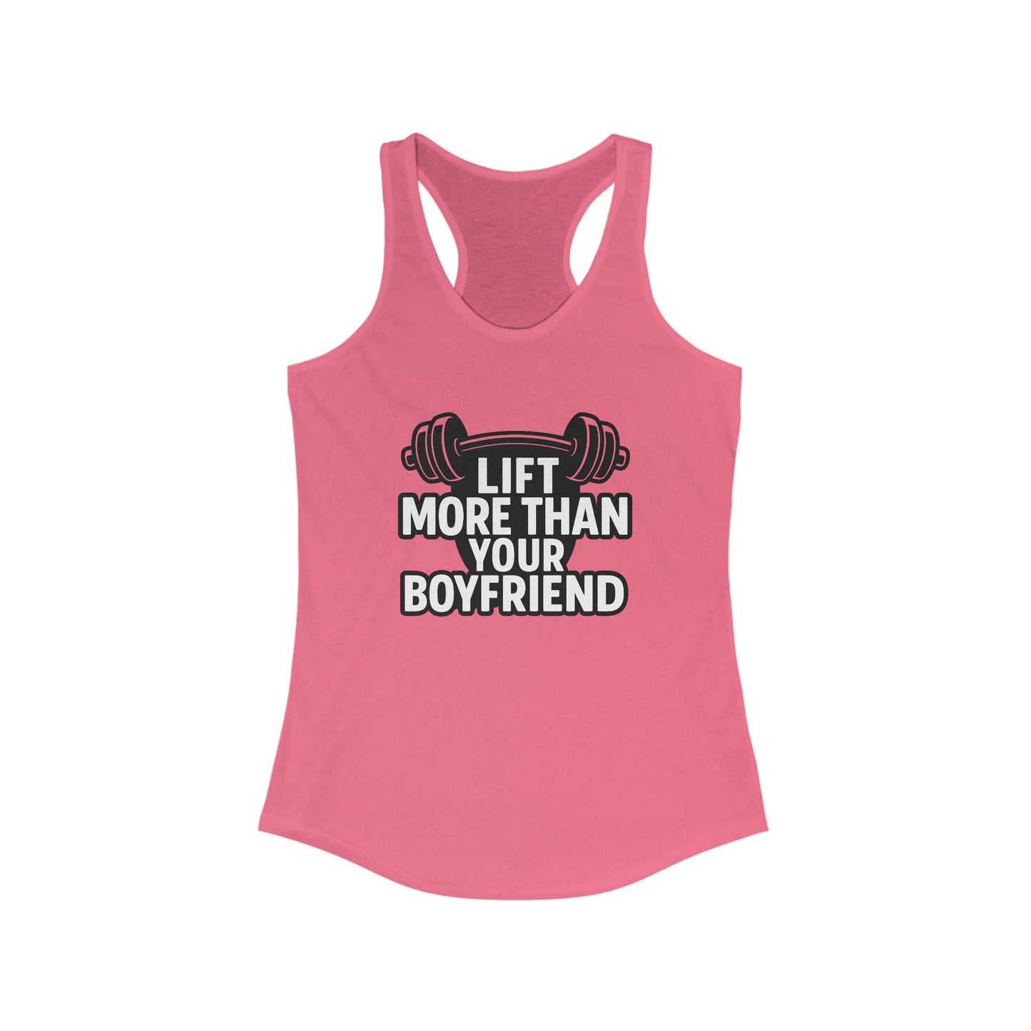 Empowering Women's Workout Tank, Gym Shirt, Fitness Apparel, Motivational Gym Wear, Lift More Than Your Boyfriend