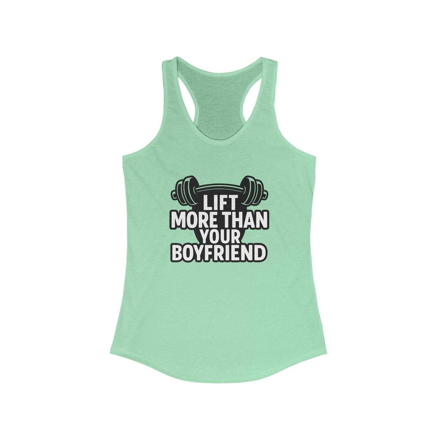 Empowering Women's Workout Tank, Gym Shirt, Fitness Apparel, Motivational Gym Wear, Lift More Than Your Boyfriend
