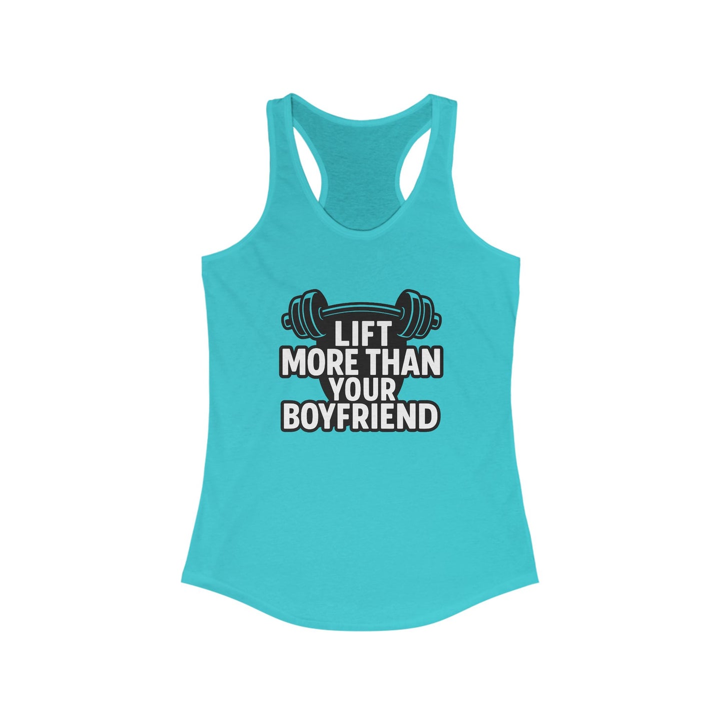 Empowering Women's Workout Tank, Gym Shirt, Fitness Apparel, Motivational Gym Wear, Lift More Than Your Boyfriend