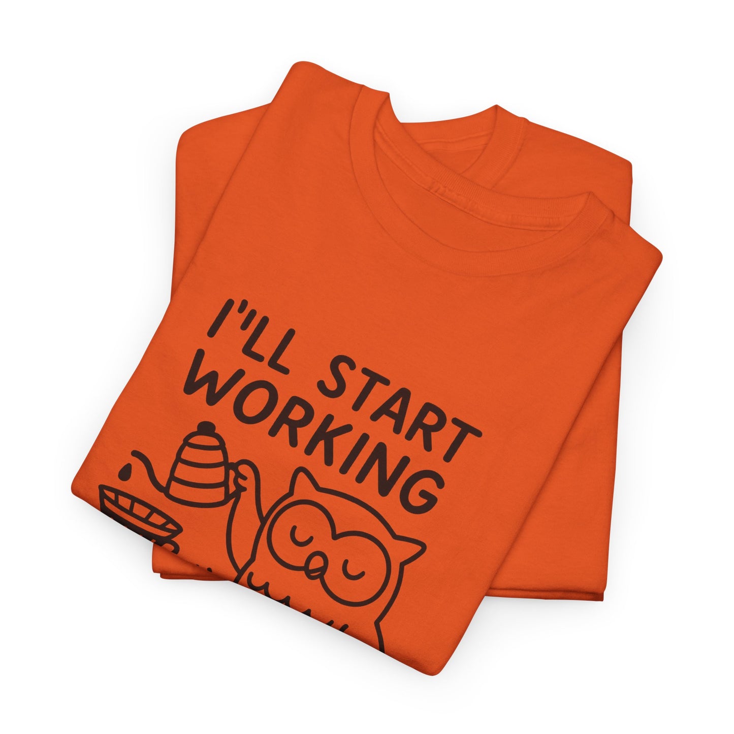 Coffee-Themed Unisex Heavy Cotton Tee, Perfect Gift for Coffee Lovers, Funny Graphic Tee, Casual Wear, Home Office Apparel