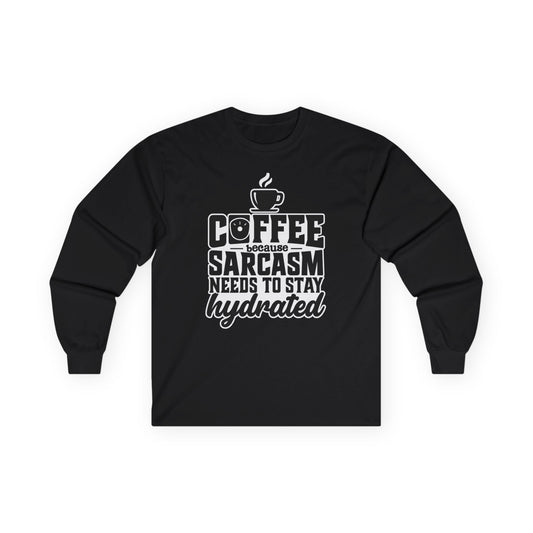 Coffee Sarcasm Long Sleeve Tee, Unisex Casual Shirt, Funny Gift for Coffee Lovers, Humor Apparel, Perfect for Birthdays, Coffee Day, [...]