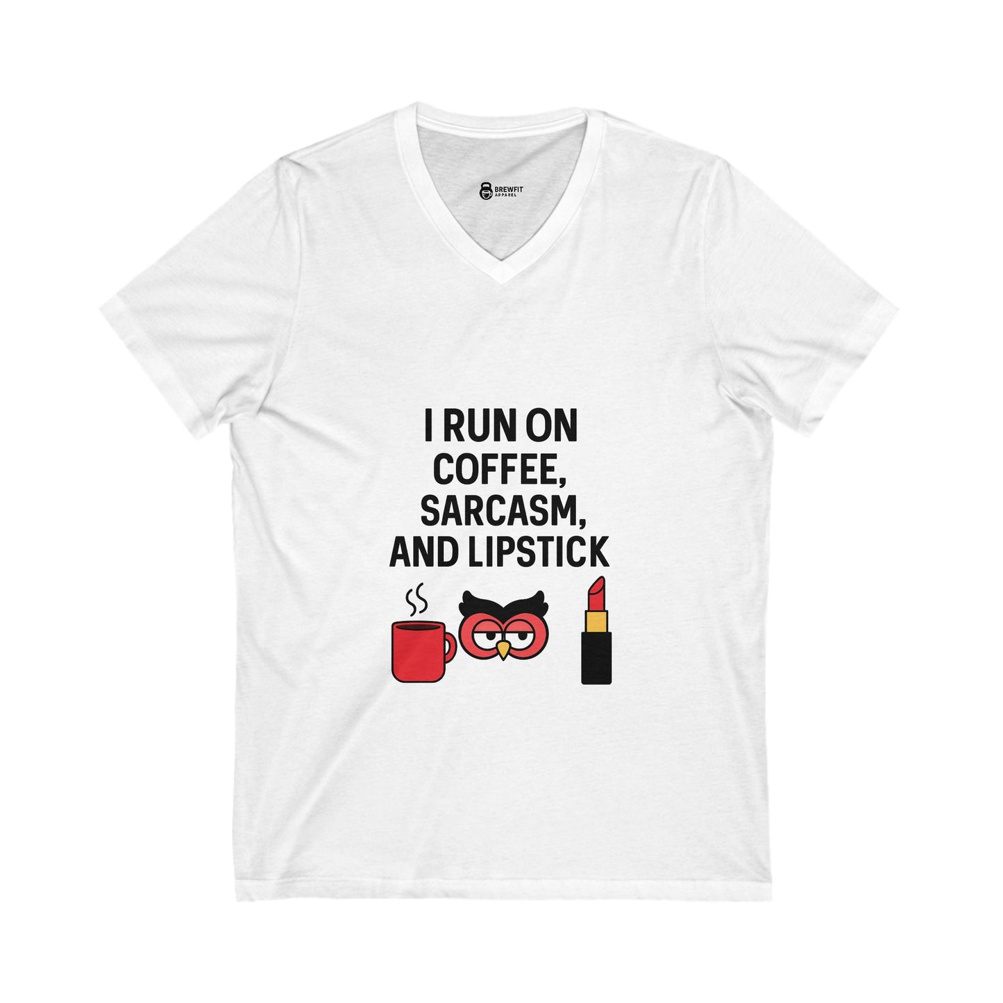 Funny Coffee Sarcasm V-Neck Tee, Short Sleeve, Unisex Shirt, Gift for Coffee Lovers, Sarcasm T-Shirt, Casual Wear