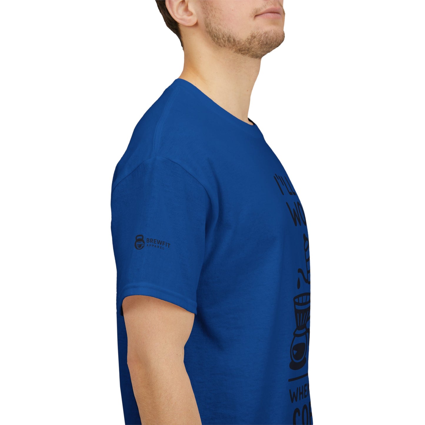 Coffee-Themed Unisex Heavy Cotton Tee, Perfect Gift for Coffee Lovers, Funny Graphic Tee, Casual Wear, Home Office Apparel
