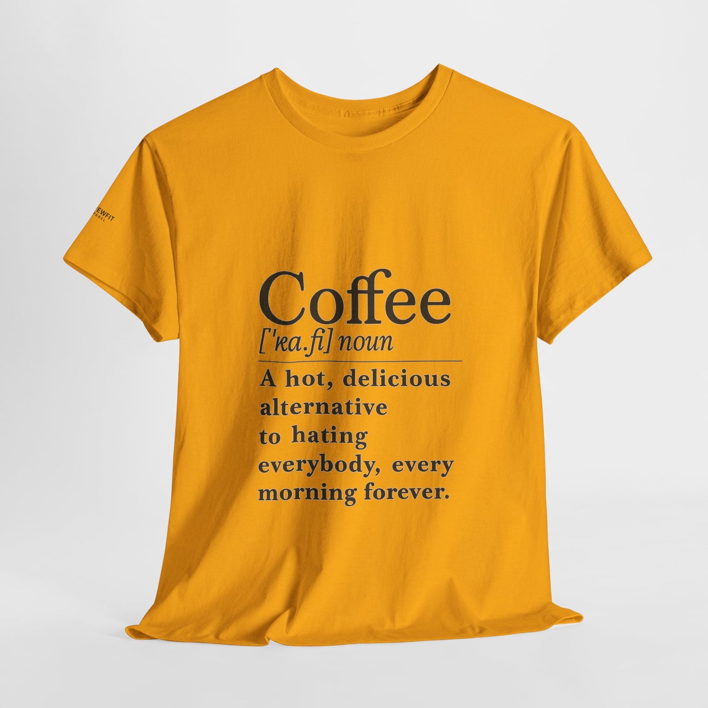 Coffee-Themed Unisex Heavy Cotton Tee - Perfect Gift for Coffee Lovers, Funny Tee, Casual Wear, Great for Birthdays, Office, or Holidays